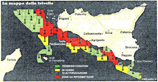 Orizzonte nero nello Stretto di Sicilia