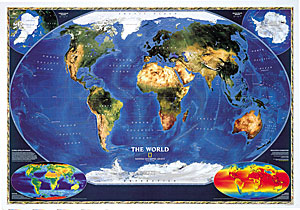 World satellite map