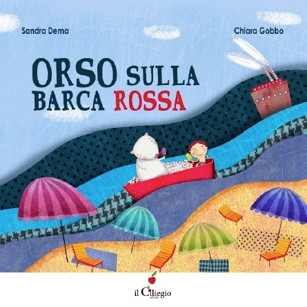 Orso sulla barca rossa