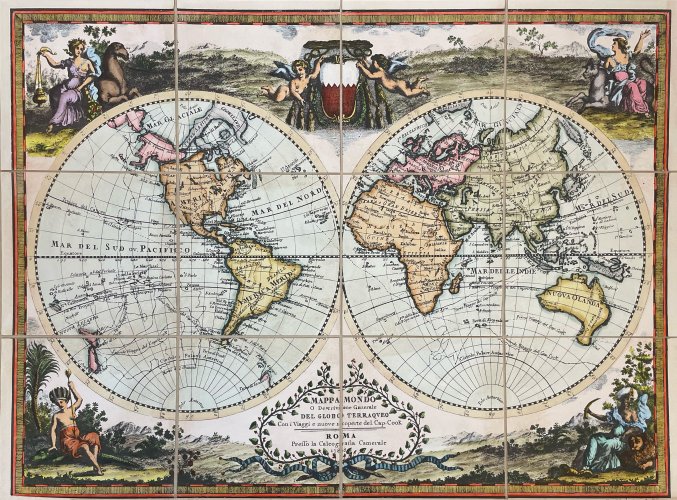 Mappamondo o descrizione generale del globo terraqueo 1788