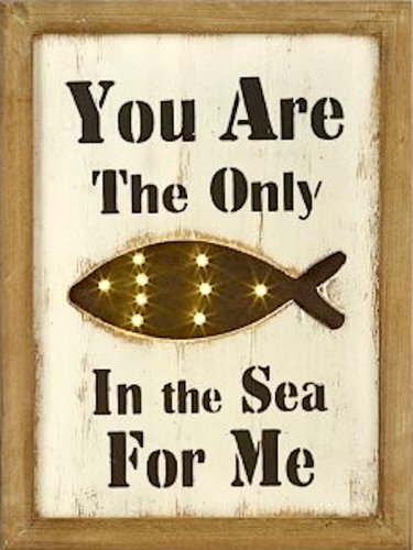 You are the only fish in the sea for me insegna luminosa a led